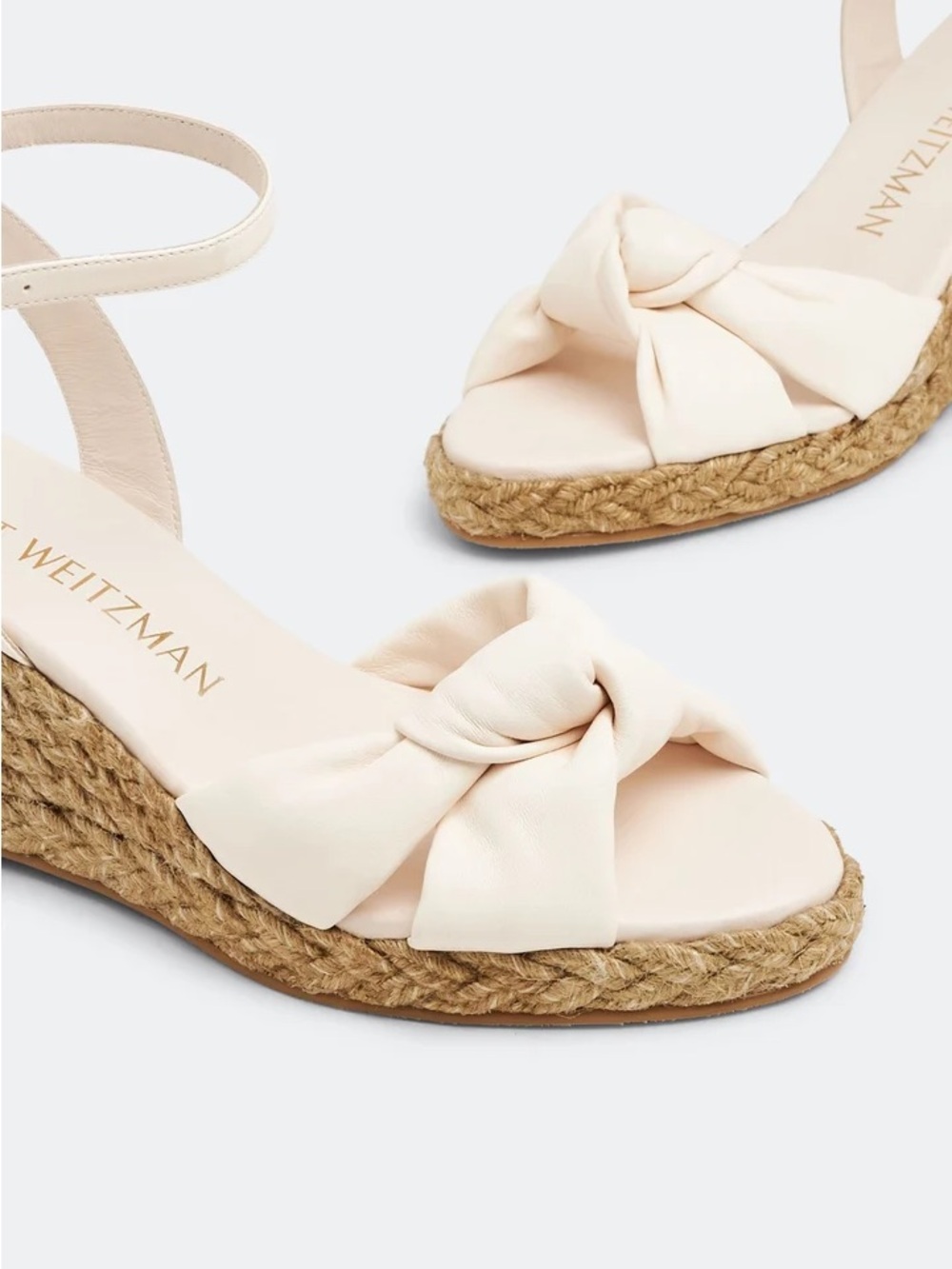 Stuart Weitzman PLAYA ESPADRILLE KNOT WEDGE 5.5